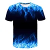 Chemises T-shirts Flammes Été Vêtements pour enfants Imprimer Enfant T-shirt Mode Rue Casual Col Rond T-shirt Garçon Fille Tops