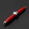 50pcs/Lot Multi Function Spinning Rotating Metal Shell LED Ballpoint Pens Fidget Spinner Gyro Decompression Toy Gift Custom Logo