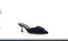 Sandaler Navy Blue Suede Kitten och Muller Shoes Cool