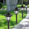 Solar Garden Stake Lights IP65 Waterdicht Zeer efficiënte paneel Wand gemonteerd Street Hek Licht Outdoor Decor Lamp