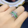 Кластерные кольца стерлинговое серебро 925 обручальное кольцо женское роскошное роскошное щедрый драгоценный камень натуральный Savre Stone Jewelry Оригинальная дата