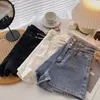 Womens Shorts Hoge Taille Denim Vrouwen Kleding Zomer Koreaanse Modeketen A-lijn Wijde Pijpen Broek Vrouwelijke Casual Ropa De Mujer