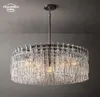 Marignan Round Chandeliers Modern Retro LED Glass Pendant Light Fixtures For Living Room Sovrum Matsal Hängande lampor Lyster