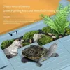 Terrariums Réservoir de tortues, changement d'eau gratuit avec transat, tortue brésilienne, aménagement paysager écologique, boîte d'élevage, accessoires d'aquarium 220V 4W