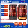 SCHROEVENDRAIER 13PCS Tournevis isolé Set Tournevis de précision Slotted Phillips Pozidriv Torx Bits pour l'électrican