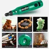 電動ドリルUSBコードレスドリルロータリーツール木工彫刻ペンDIY for Jewelry Metal Glass Wireless Drill Mini Electric Drill 4 Color 230509