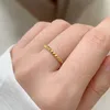 Bandringar rostfritt stål ring minimalistiska nit ljus lyx eleganta modepar ringar för kvinnor smycken bröllop trendiga fina gåvor 2023 z0509