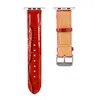 Luxury pour le bracelet de montre Apple Watch Band Apple 7/6/5/4/3 STRAPE DE MONTRATION IWATCH STRAP 42 CROCODILE IMPRESSE 38 BOLL STRAP 44