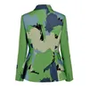 Damespakken Blazers Spring jasje voor vrouwen bloemenprint lange mouw slanke taille single button vintage elegante blazer kantoor dames kleding 230509