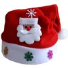 Dekoracje świąteczne Piękny kreskówka Santa Snowman Reindeer Kids Soft Party Children Hat Prezenty na prezent na rok