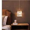 Lampes suspendues Porche Couloir Luminaire En Cristal Éclairage Lampe Suspendue Cuisine Led Lustre Enfants Lumière De Luxe Bar Chambre Décor À La MaisonPendentif