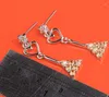 Dangle Earrings Champange Morganite Silver Plated Argent Jewelry Drop Earring S5033