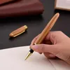 60pcs Bamboo Wood Handled Holdd Ballpond Pen Rollerball Signature Business Office Fountain