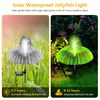 1/2pcs fibra óptica água -viva solar Luz IP65 Forma de forma à prova d'água Ornamentos de decoração de jardim de iluminação