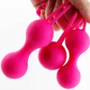 Ovos/balas a vagina de silicone aperta bolas de exercício Kegel Pelvic Muscle Trainer Smart Geisha Sex Toys for Women Dumbbells 230509