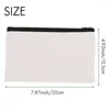 40st Canvas Makeup Påsar Påspås Pouch Pencil Case Blank Diy Cosmetic for Travel Craft School