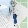 Chaves Anime Banana Fish Subsidiária Lin Keao Village Cosplay Charm de chaveiro acrílico Women Kids Kids Chain Keyring Saco