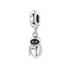 925 Sterling Silver Charms för Pandora smycken pärlor DIY Pendant Kvinnliga armband pärlor robotpärl