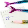 50pcs/lot Creative Fish Boutique Craft Seamaid Ball Pen School Office Stationery Gift Prize Ballpoint Blue Ink