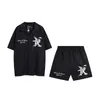 Representar camiseta de verão designer masculino shorts shorts casuais traje hip hop
