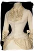 Vintage victorienne robes de bal Kahki Champagne agitation dentelle plis manches longues robes de soirée formelles pour les femmes médiévale Cosplay tenue 2023