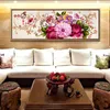 Stitch Qianzehui Diy Home и Blossom Rich Peony Emelcodery Round Diamond Full Afinestone Diamond Painting Cross Stitch