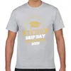 Męskie koszule topy koszula mężczyźni Mężczyźni senior Skip Day Champions klasa 2023 mody biały maniak Krótki męski tshirt xxxl