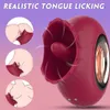 Wibratory żeńskie masturbacja róży łechtaczka lizanie języka wibratorowe sutki stymulator wodoodporne pochwy doustne ssanie zabawek dla kobiet 230509