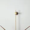 Relojes de pared Reloj electrónico de metal Oficina silenciosa Minimalista Inteligente Moderno Nórdico Reloj De Pared Creativo Decoración del hogar