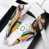 nouveau printemps et automne collier de mode noeud foulard en soie col de chemise pour femme écharpe petite écharpe bande de cheveux pour femme écharpe de poignet Pendentif Foulards