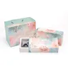 Gift Wrap 50 Pcs Paper Box For Wedding Flower Bridge Kraft Bag With Handle Drawer Cupcake Maccaron Packaging Sweet