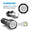 Lampes de poche LED haute puissance Torches de camping 5 modes d'éclairage Alliage d'aluminium Lumière zoomable Matériau étanche Utilisation de 3 piles AAA255S