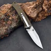 Special Offer A1962 Pocket Folding Knife 440C Satin Drop Point Blade ABS with Stainless Steel Handle Outdoor Camping Hiking Fishing EDC Folding Knives