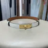 KY Women's H08112089 Belt Women's Fashion Designer Gold and Silver Buckle Leather最高品質の格納式ベルトガールフレンドギフトボックスH001
