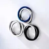 Cluster Rings Anxiety Fidget Titaniun Stainless Steel Spinning Spinner Ring For Men Women Double Color Classic Cross Lover