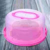 Confezioni regalo Porta torte Porta scatole Cupcake Maniglia Contenitore in plastica Copertura a cupola Custode della pasticceria Cottura trasparente Conservazione salva-panetteria portatile