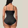 Kvinnor Shapers Midjeband Bodysuit Sömlös Onepiece Body Shaping Sling Womens Belly Pleat Buttock Lifting Elastic Bodyfitti 230509