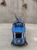 Toys Adult Collection Retro Wind up Toy Metal Tin Barcelona Old Tram Mechanical Toy Clockwork Toy Figures Model Kid Gift