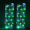 Stage Wear Performance Belly Dance Led Fans 180cm Disuse