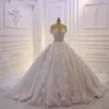 Роскошь a Line Wedding Dresses 2023 с бисером от плечевых кружев