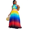 Etnische kleding Afrikaanse lange jurken voor vrouwen 2023 Dashiki Robe Afrikaine zomer plus size maxi jurk traditionele sprookjes