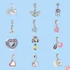 925 Sterling Silver Charms voor Pandora Jewelry Beads Dange Diy Acessories Blue Dreamcatcher Heart Pendant Bead