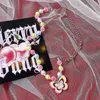 Choker Harajuku Y2K 2000s Candy Color Butterfly Beads Necklace For Women Cute Fashion Aesthetic Spice Girl Romantic Charming