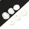 Pendant Necklaces Natural Stone White Crystal Rough Non-porous Beads 25-50mm Irregular Charm Making DIY Necklace Earring Fashion Jewelry