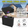 Batterie 48V 200Ah 150Ah LiFePO4 51.2V 10KWh 100% capacité avec communication RS485 CAN utilisée pour la sauvegarde du stockage d'énergie