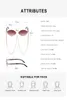 Occhiali da sole 2023 Style Women Fashion con catena Oval Frame Trend Personality UV400