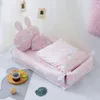 Bassinets Cradles born Sleeper Nest Bed Lounger Bedding Fence Portable Crib Baby Mattress with Blanket Quilt 0-12 Month Toddler 230510