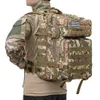 Backpackpakketten 50L Militaire tactische rugzak voor mannen Molle Camouflage 3 -daagse leger rugzak jachtkamperen Hiking Survival Bug Out Bag P230510