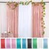 Curtain Sequin Solid Color Shiny Long Glitter Foldable Party Decoration Easy Installation Wedding Panel Favors Room