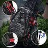 Backpacking Packs Laser fishing rod backpack bait bag military tactical camouflage camping hiking outdoor accessories handbag xa264g P230510